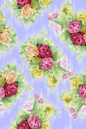 艳丽女装花卉印花印花华亿平台图片