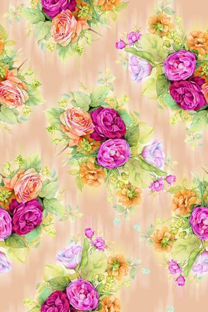 艳丽女装花卉印花印花华亿平台图片