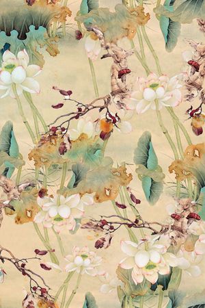 荷花印花华亿平台图片