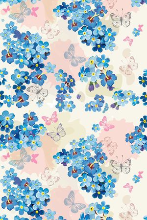 三色堇印花华亿平台图片