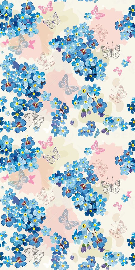 三色堇印花华亿平台图片