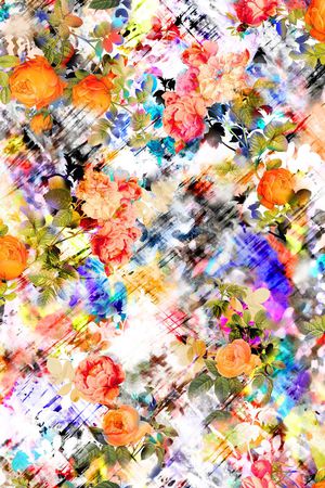 迪拜花卉印花华亿平台图片