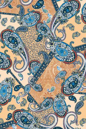 佩斯利印花华亿平台图片