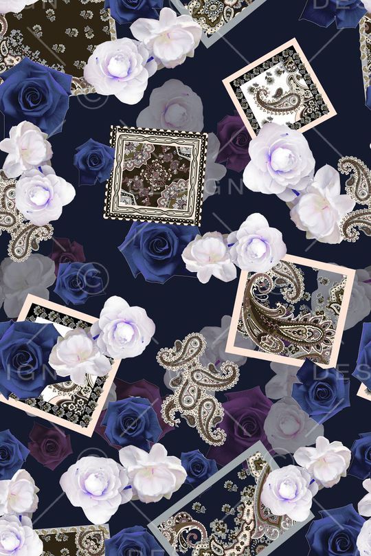 碎花印花华亿平台图片