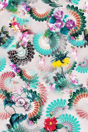 花朵印花华亿平台图片