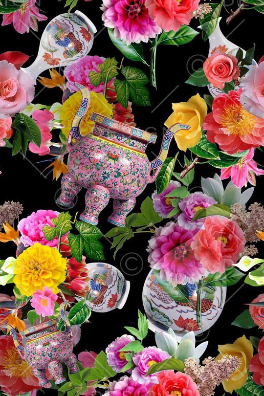 花朵印花华亿平台图片