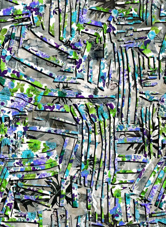 抽象印花华亿平台图片