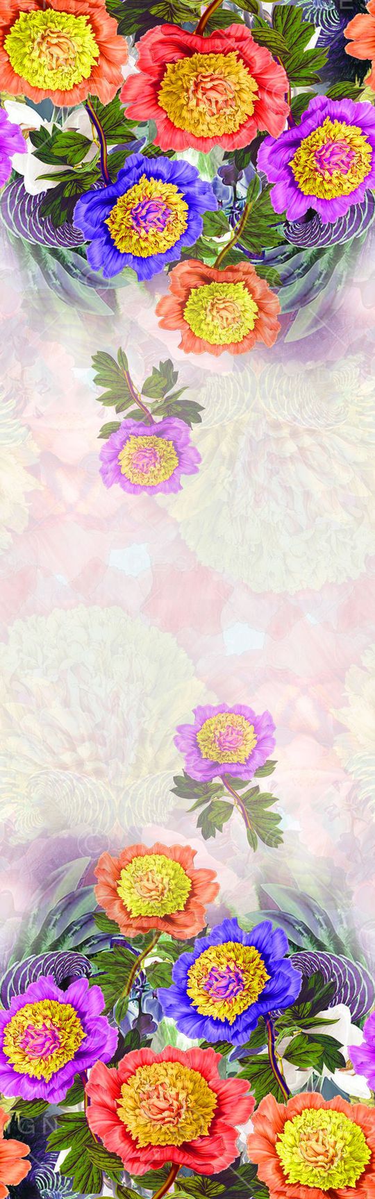 围巾华亿平台印花华亿平台图片