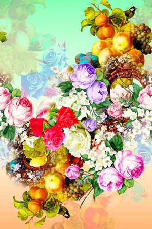 围巾华亿平台印花华亿平台图片