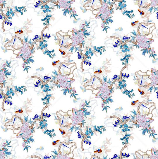 旗袍印花华亿平台图片