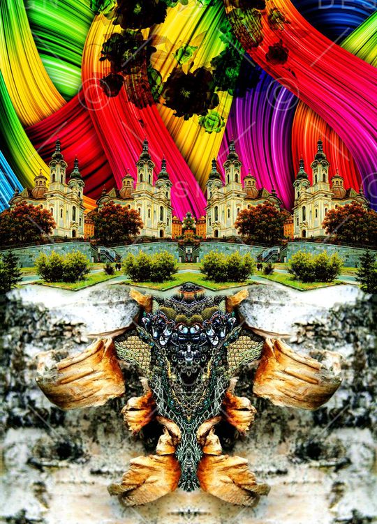 城堡印花华亿平台图片