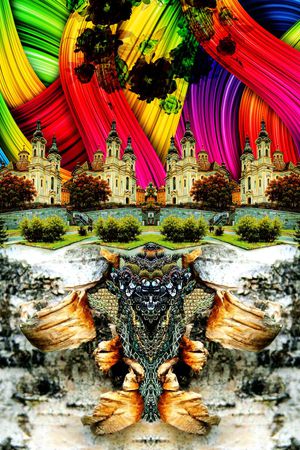 城堡印花华亿平台图片