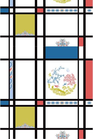 几何印花华亿平台图片