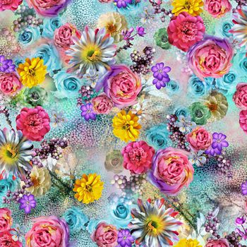 花卉印花华亿平台图片