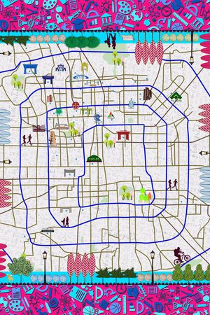 丝巾印花华亿平台图片