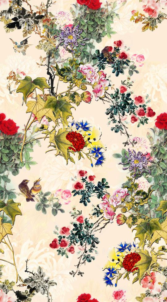 中国风印花华亿平台图片