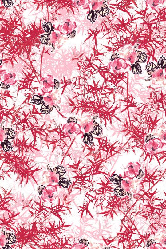 竹子印花华亿平台图片