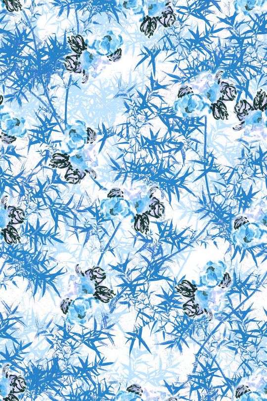 竹子印花华亿平台图片