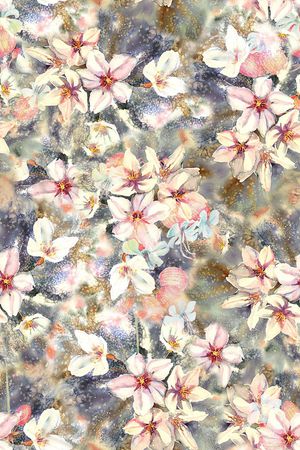 时尚女装花卉印花印花华亿平台图片