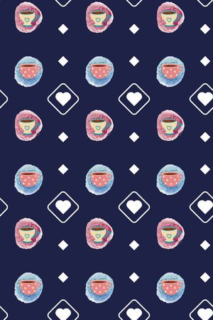 方块印花华亿平台图片