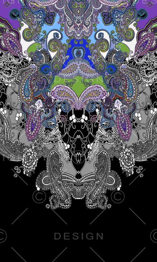 佩斯利印花华亿平台图片