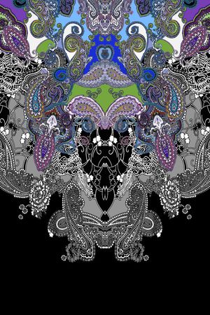 佩斯利印花华亿平台图片