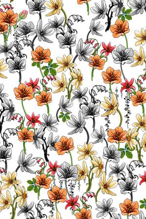 L.D~花卉印花华亿平台图片