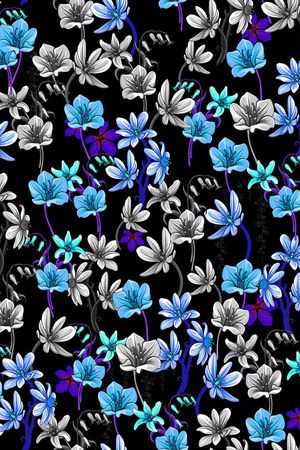 L.D~花卉印花华亿平台图片