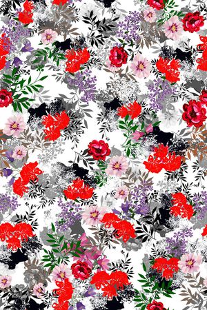 L.D~花卉印花华亿平台图片