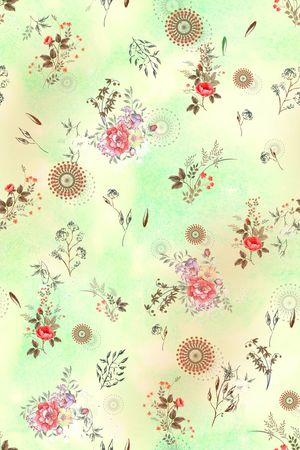 L.D~花卉印花华亿平台图片