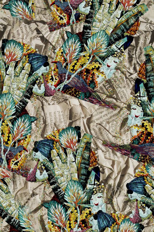 花卉水果蔬菜器皿油画组合印花华亿平台图片