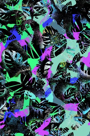 抽象印花华亿平台图片