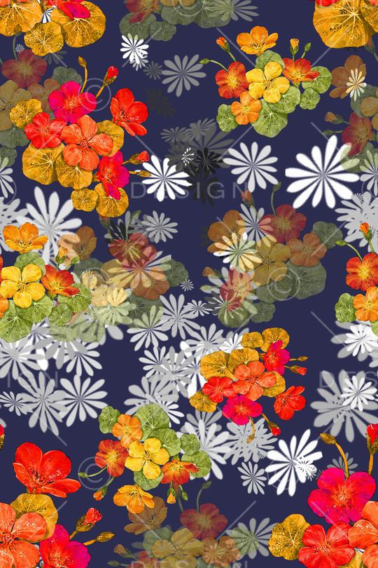 时尚田园印花华亿平台图片