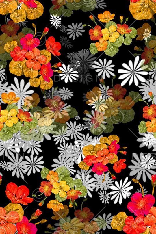 时尚田园印花华亿平台图片