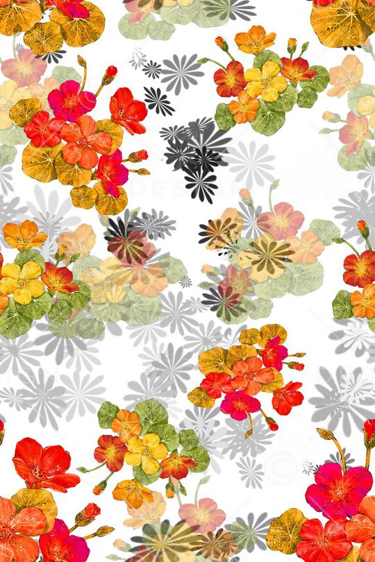 时尚田园印花华亿平台图片