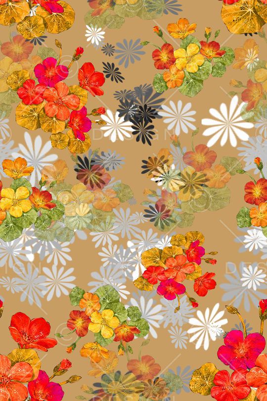 时尚田园印花华亿平台图片