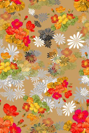 时尚田园印花华亿平台图片