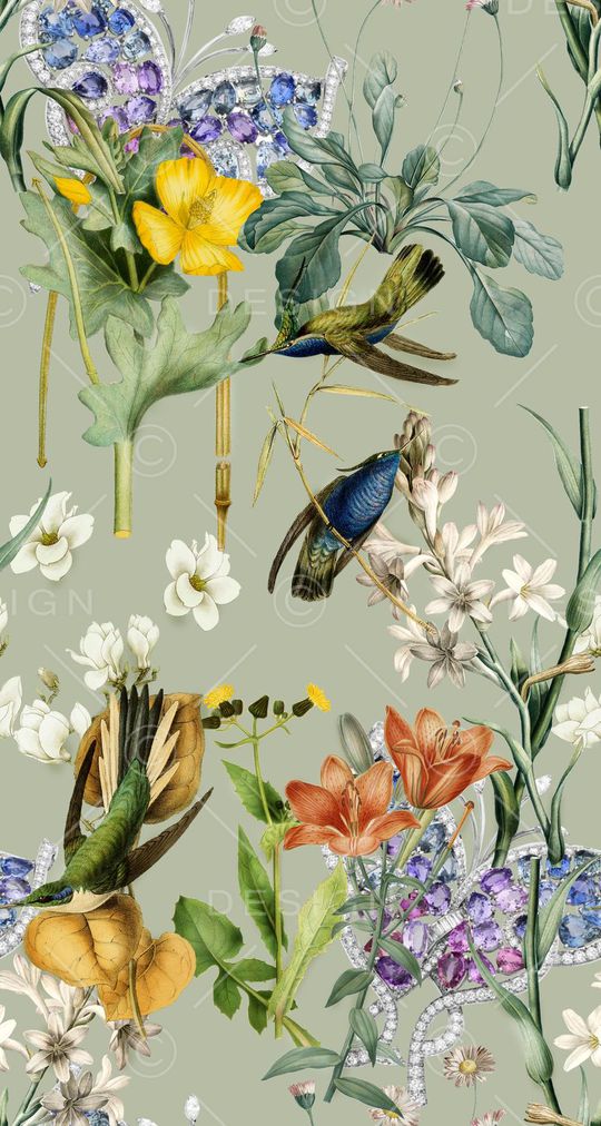 植物印花华亿平台图片