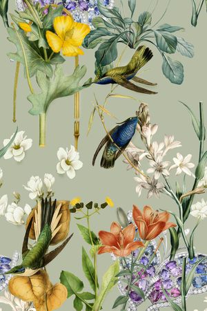 植物印花华亿平台图片