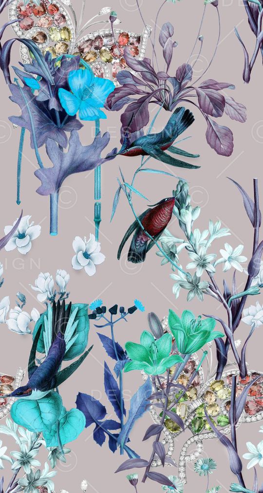 植物印花华亿平台图片