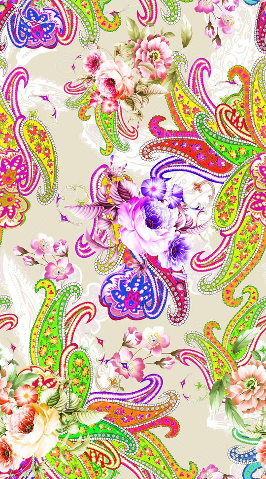 佩斯利印花华亿平台图片