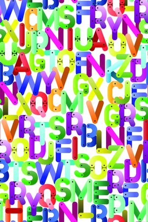 抽象字母印花华亿平台图片