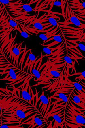 棕榈叶印花华亿平台图片