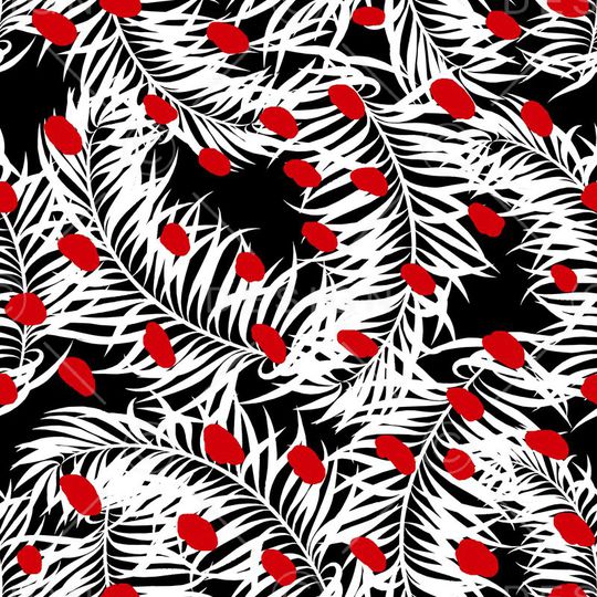 棕榈叶印花华亿平台图片