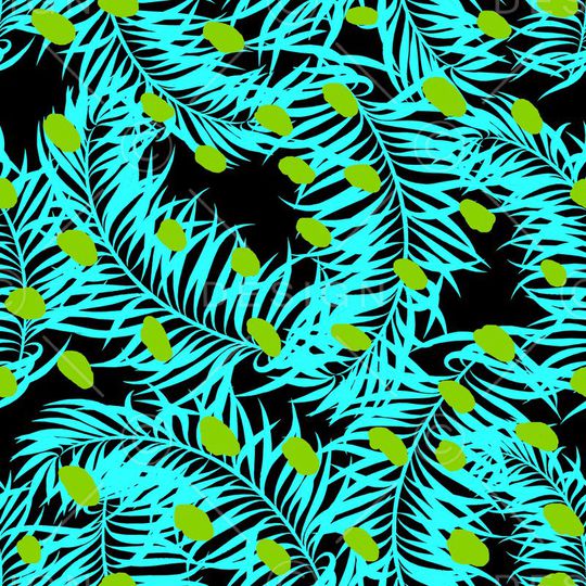 棕榈叶印花华亿平台图片