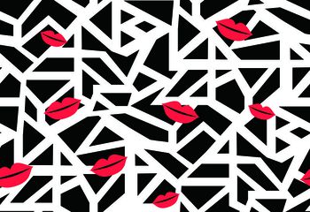 611598-错位乱纹几何--白