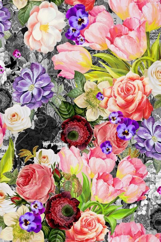 花朵印花华亿平台图片