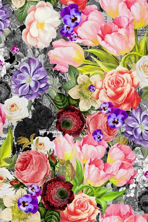 花朵印花华亿平台图片