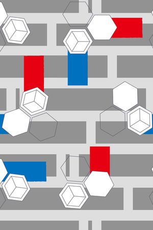 几何印花华亿平台图片