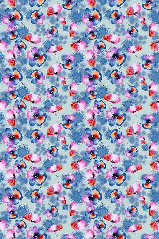 植物花卉印花华亿平台图片